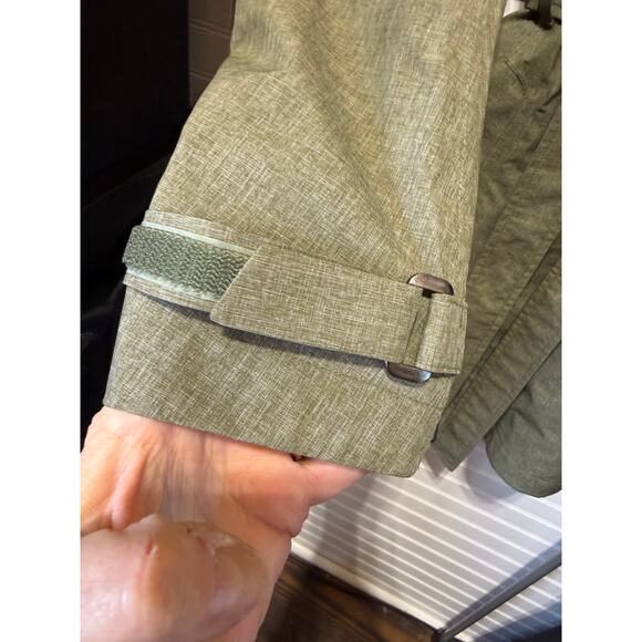 REI Hooded Front Zip With Belt Rain Jacket/Trench Coat Size L - Picture 8 of 14